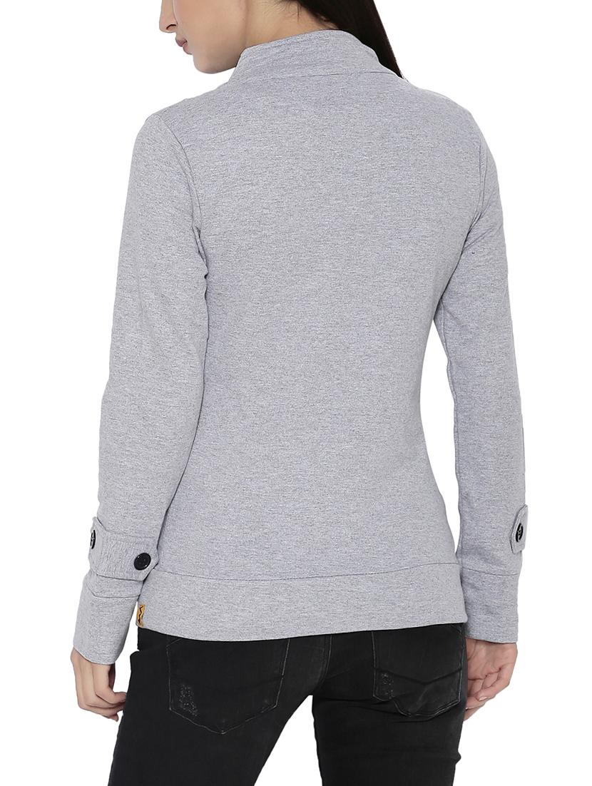grey cotton jacket - 14320451 - Zoom Image - 3