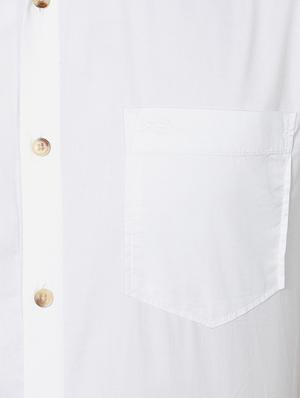 white cotton casual shirt - 14320917 - Standard Image - 3