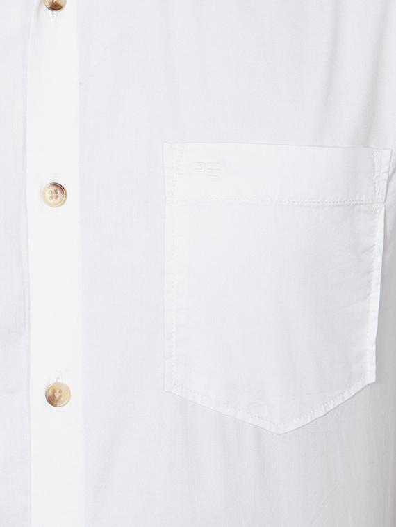 white cotton casual shirt - 14320917 - Zoom Image - 3