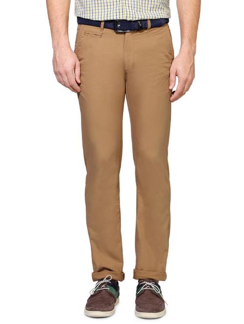 beige cotton casual trouser - 14321702 - Standard Image - 1