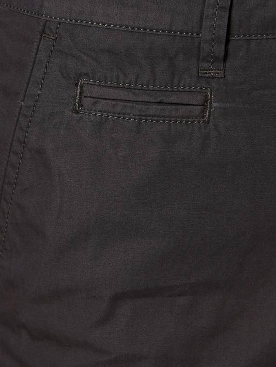 grey cotton flat front casual trouser - 14321710 - Zoom Image - 3