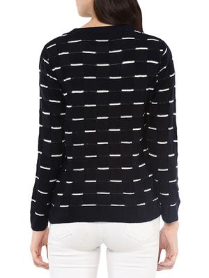 black woollen pullover - 14321810 - Standard Image - 3