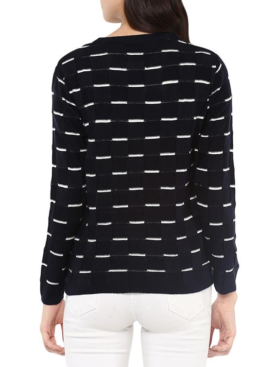 black woollen pullover - 14321810 - Zoom Image - 3