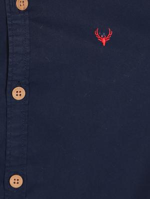 navy blue cotton blend shirt - 14323269 - Standard Image - 3
