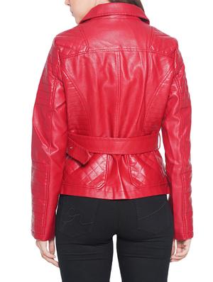 red faux leather jacket - 14327808 - Standard Image - 3