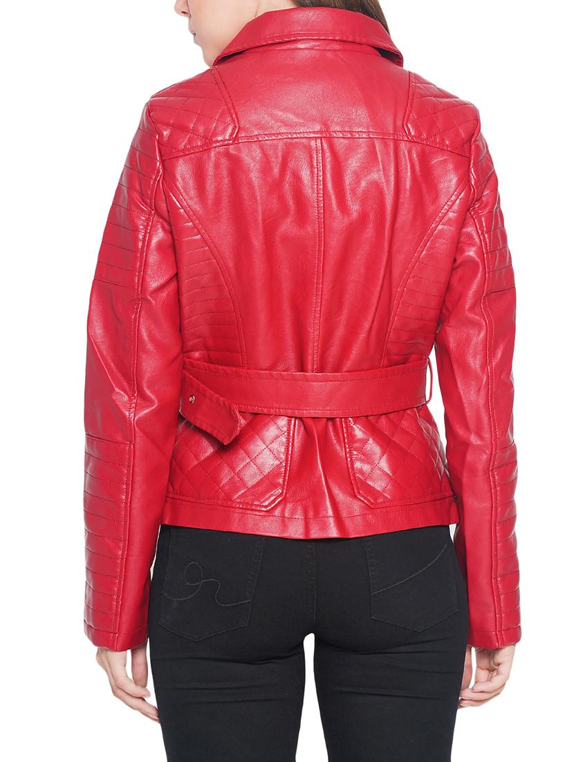 red faux leather jacket - 14327808 - Zoom Image - 3