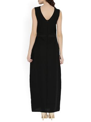 mash panel high slit maxi dress - 14328549 - Standard Image - 3