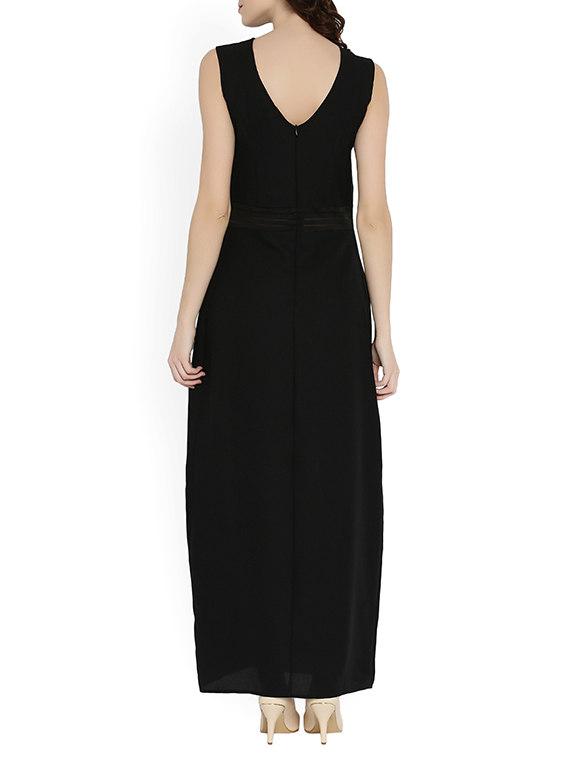mash panel high slit maxi dress - 14328549 - Zoom Image - 3