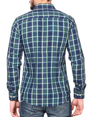 blue cotton casual shirt - 14335162 - Standard Image - 3