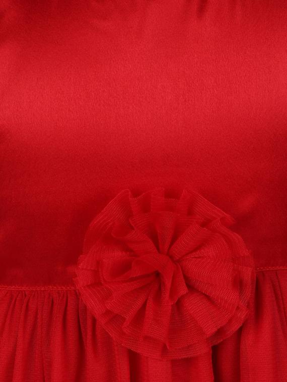 red silk blend frock - 14336005 - Zoom Image - 3