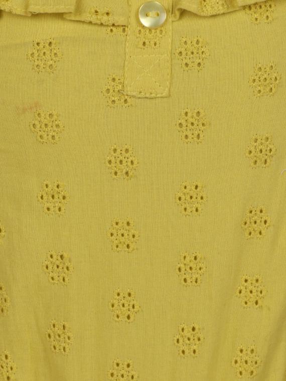 yellow cotton playsuit - 14336012 - Zoom Image - 3