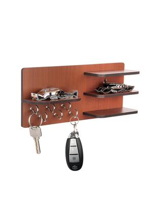 Sehaz Artworks 4Shelf Wooden Key Holder (7 Hooks) - 14341187 - Standard Image - 3