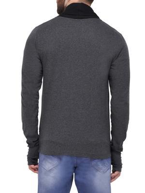 grey wool shrug - 14344405 - Standard Image - 3