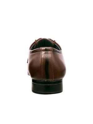 brown leatherette lace-up derby - 14344910 - Standard Image - 3