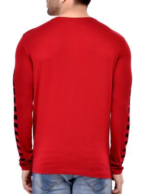 red cotton t-shirt - 14348407 - Standard Image - 3
