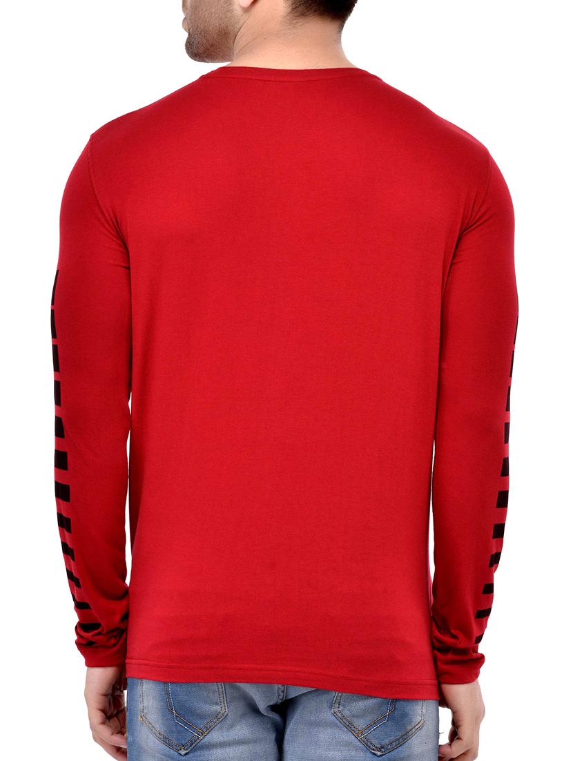 red cotton t-shirt - 14348407 - Zoom Image - 3