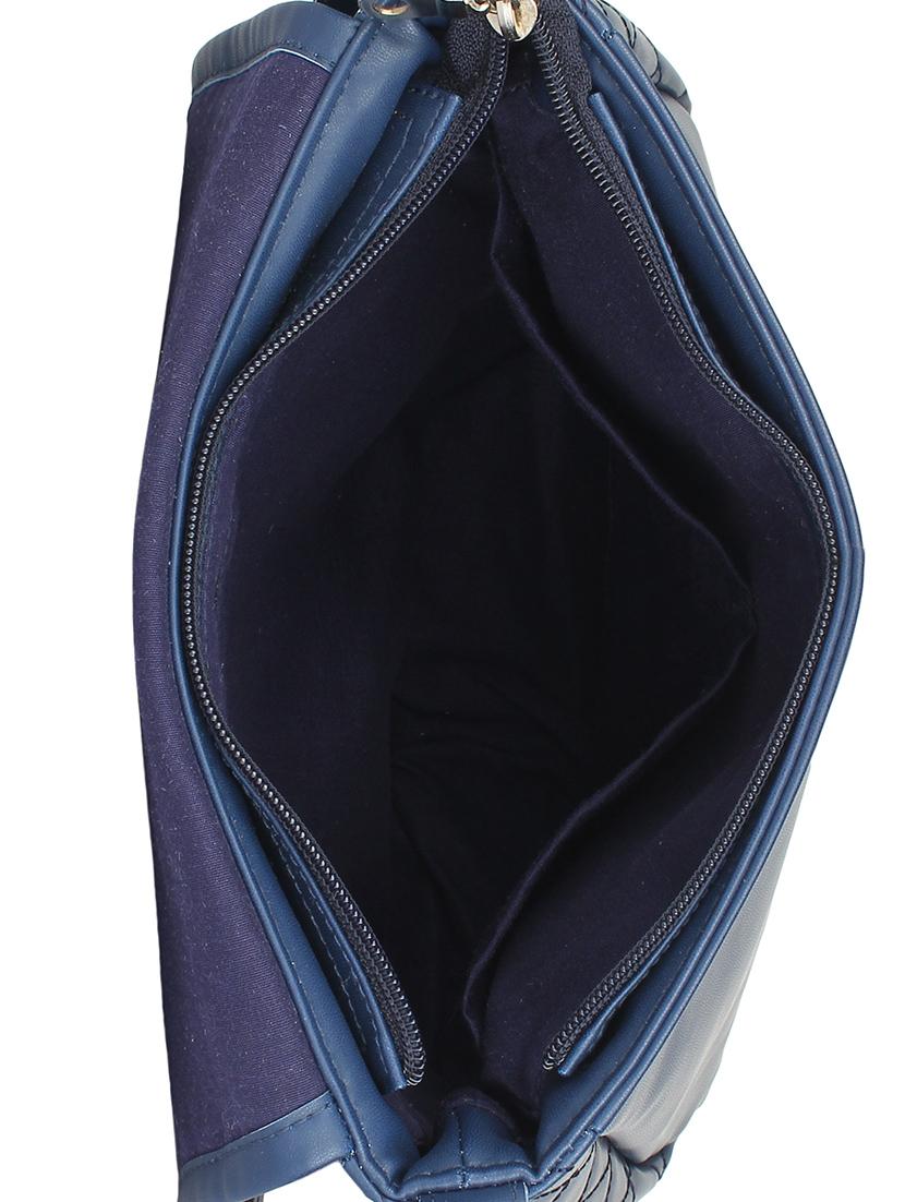 blue leatherette regular sling bag - 14349323 - Zoom Image - 3