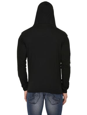 black cotton color block t-shirt - 14350156 - Standard Image - 3