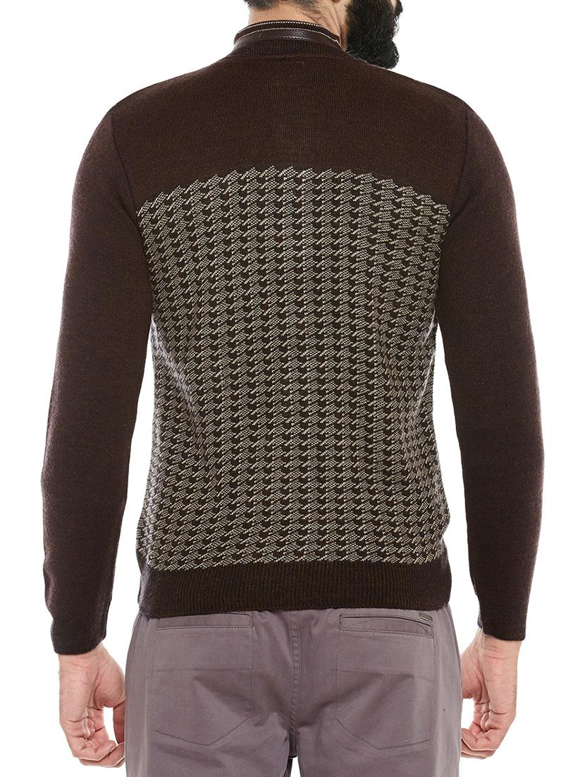 brown printed pullover - 14352334 - Zoom Image - 3
