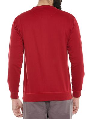 red polyester sweatshirt - 14352351 - Standard Image - 3