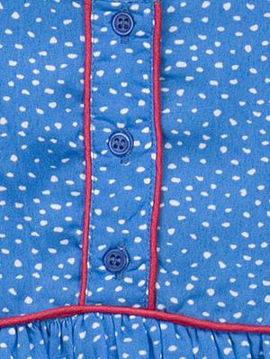 blue polyester frock - 14353343 - Standard Image - 3