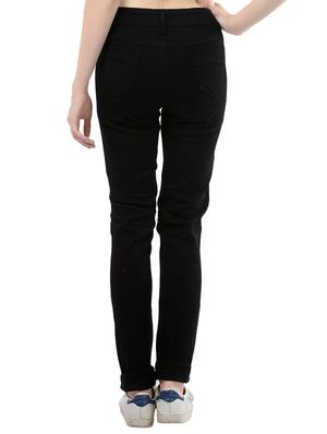 black damaged denim jeans - 14356032 - Standard Image - 3