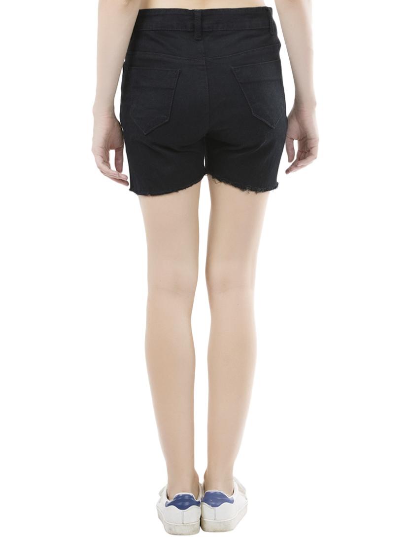 black denim short - 14356900 - Zoom Image - 3