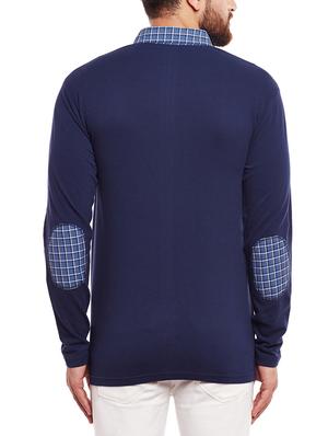 dark blue cotton t-shirt - 14361032 - Standard Image - 3