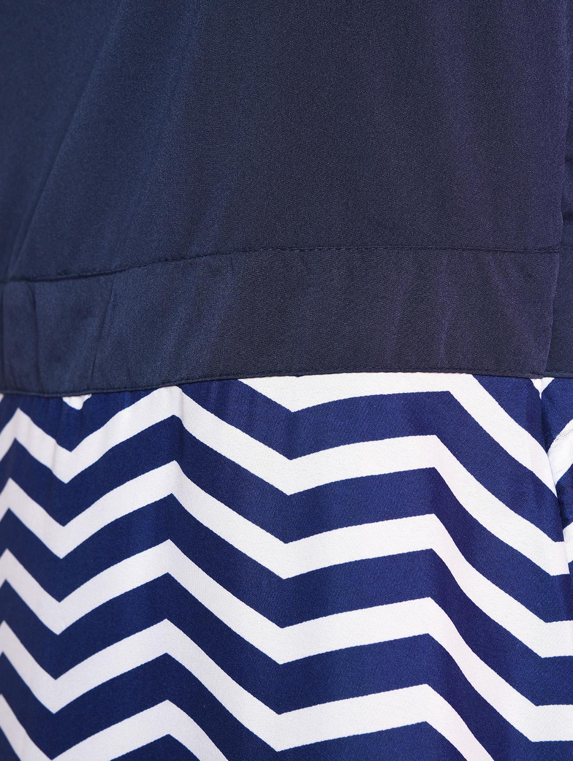 chevron printed nautical maxi dress - 14363174 - Zoom Image - 6