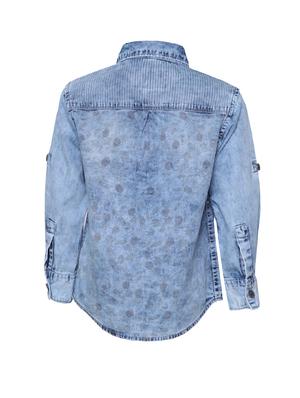 light blue denim shirt - 14364144 - Standard Image - 3