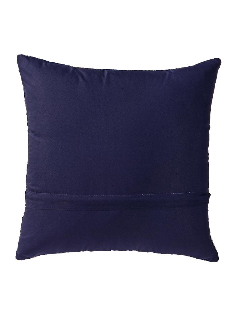 Set of 5 Chenille Floral Designed Cushion Covers - 14368345 - Zoom Image - 3