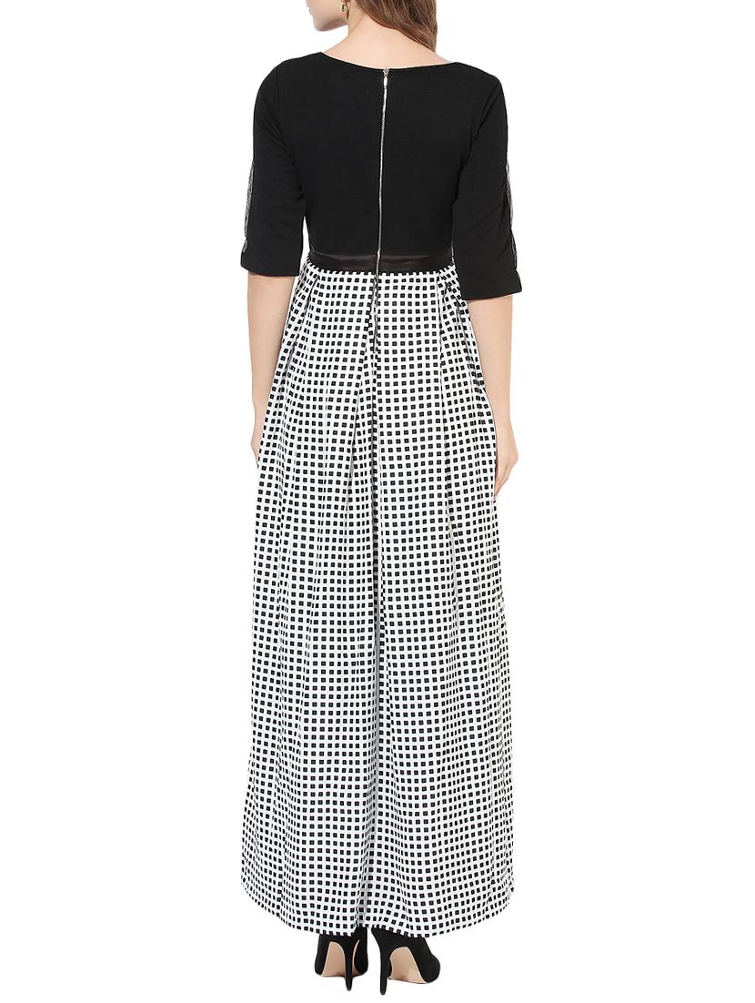 black printed casual dress - 14369153 - Zoom Image - 3