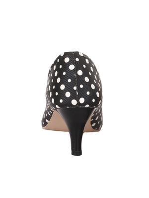 black leatherette slip on pumps - 14369775 - Standard Image - 3
