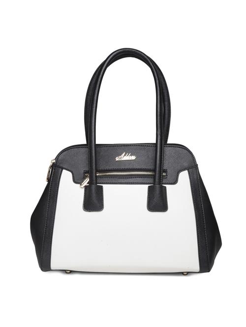 white leatherette regular handbag - 14373231 - Standard Image - 1