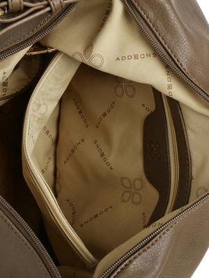 green leatherette hobo handbag - 14373271 - Standard Image - 3