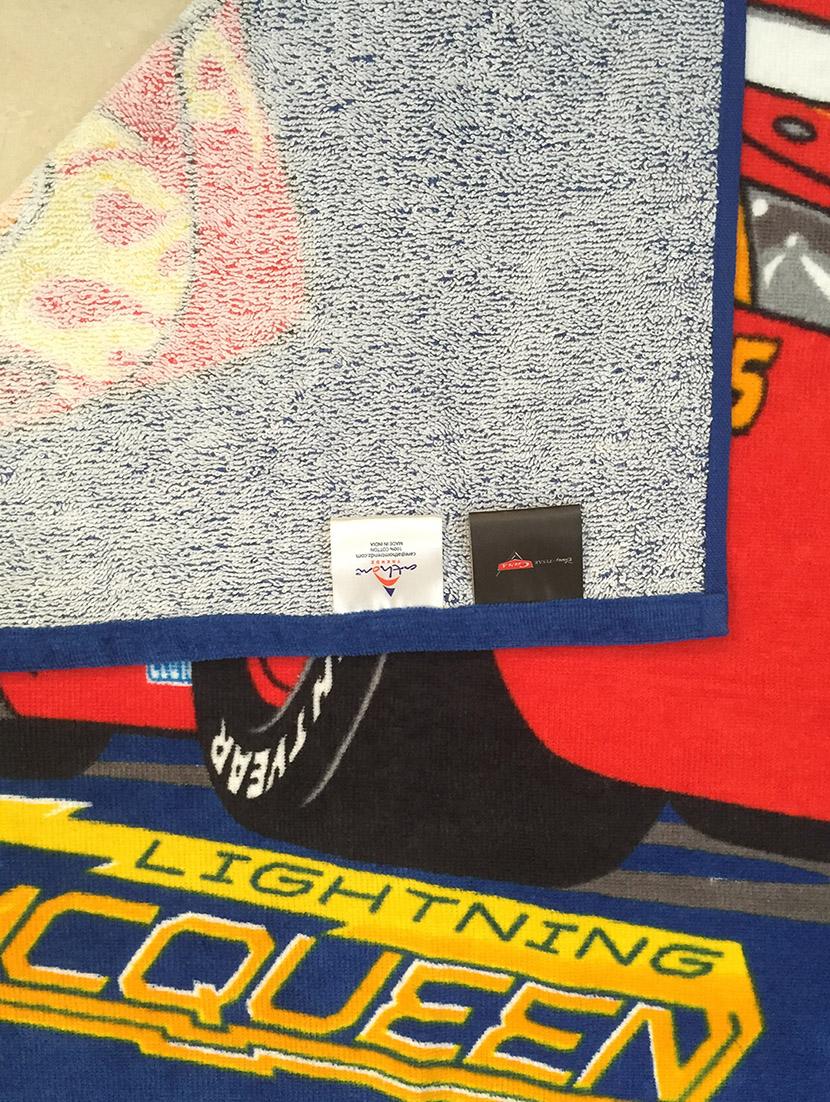 blue cotton bath towel - 14375413 - Zoom Image - 3