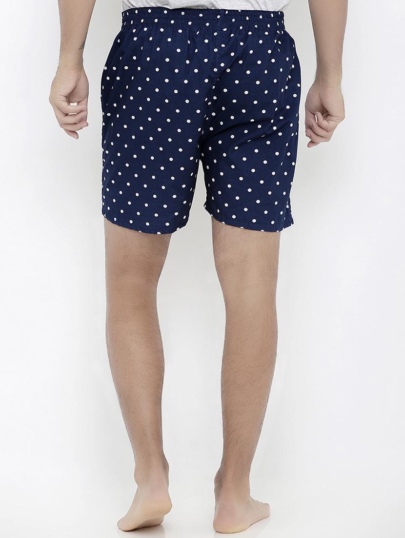 navy blue cotton boxer - 14379027 - Zoom Image - 3