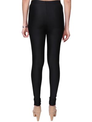 black nylon casual legging - 14379390 - Standard Image - 3