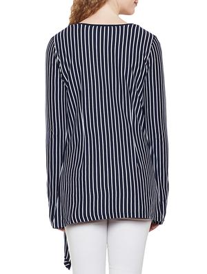 asymmetric striped shrug - 14383996 - Standard Image - 3