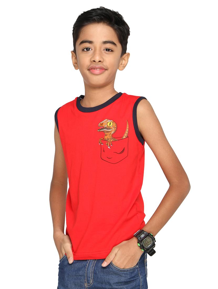 red cotton tshirt - 14387518 - Zoom Image - 3