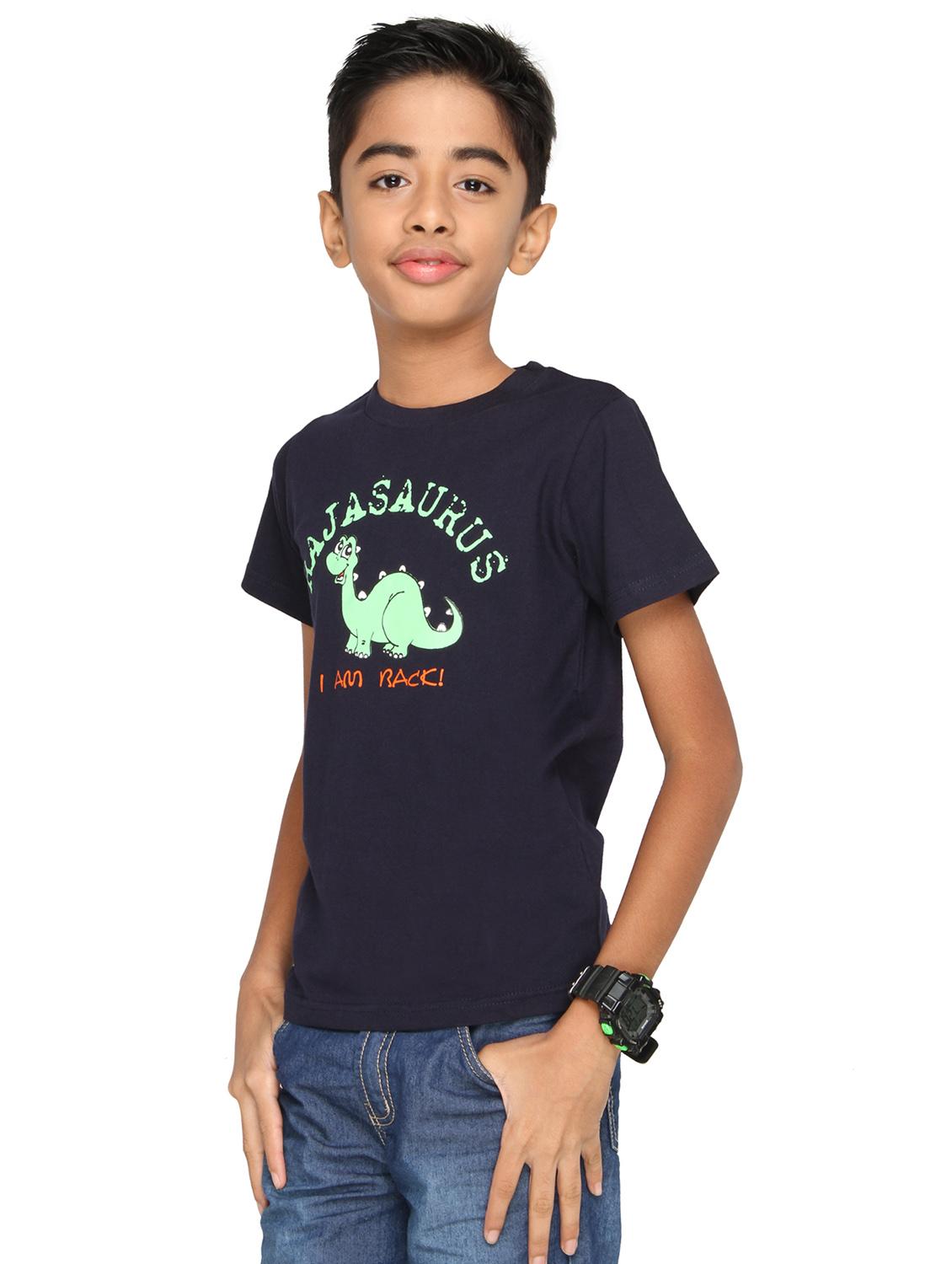navy blue cotton tshirt - 14387546 - Zoom Image - 3