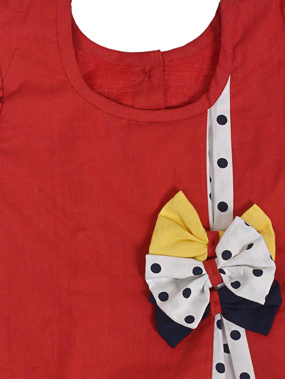 red cotton frock - 14391340 - Zoom Image - 3