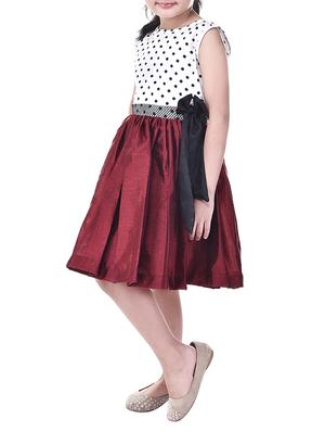 red silk blend frock - 14391342 - Standard Image - 3