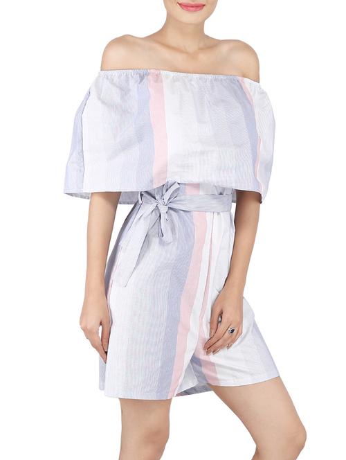 multi colored cotton romper - 14395862 - Standard Image - 1