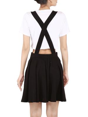 black cotton dungaree - 14395934 - Standard Image - 3