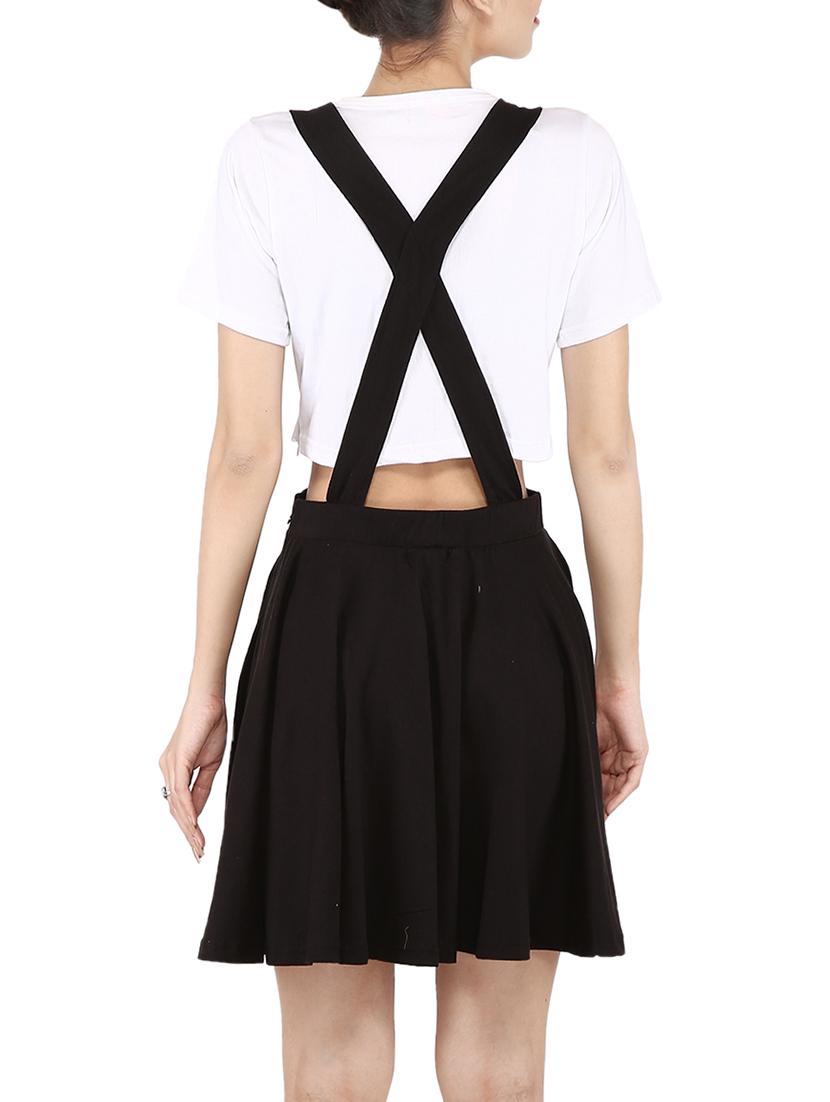 black cotton dungaree - 14395934 - Zoom Image - 3