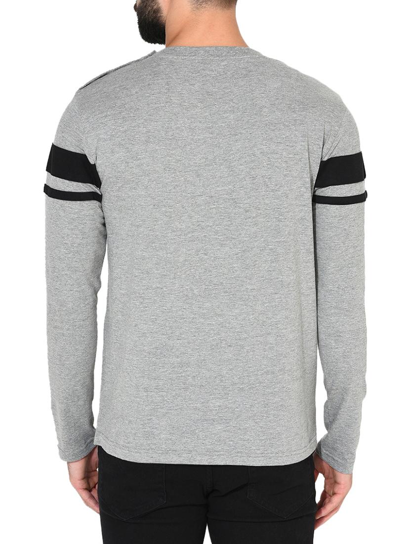 grey cotton striped tshirt - 14397070 - Zoom Image - 3
