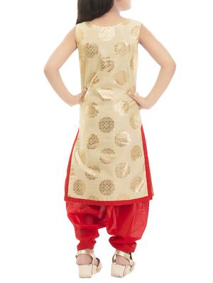 gold silk blend suit set - 14399887 - Standard Image - 3