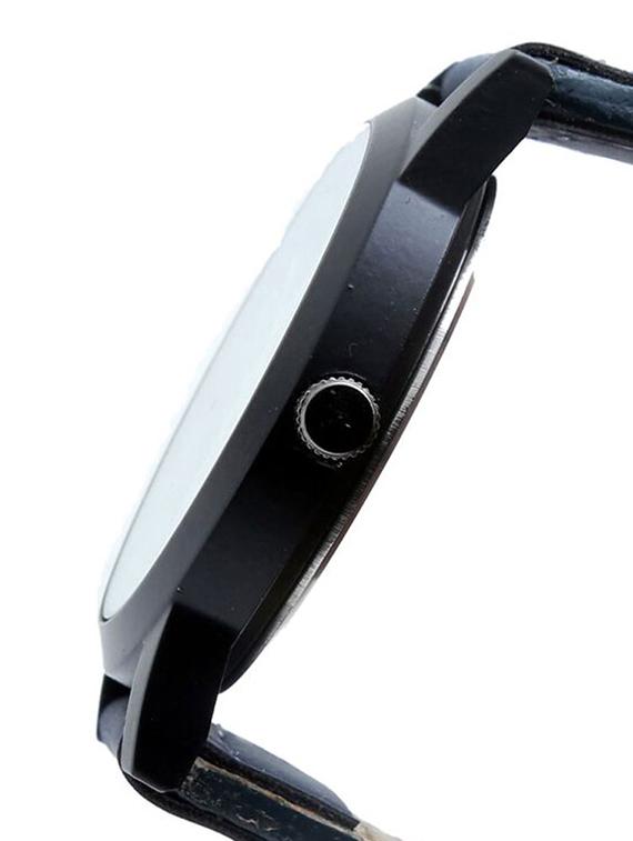 round Analog Dial leatherette Strap Watch Combo - 14410628 - Zoom Image - 6