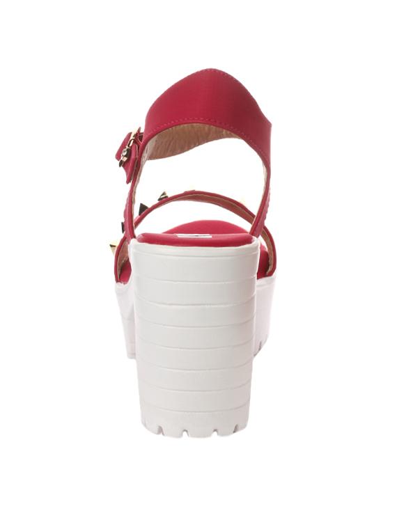 maroon ankle strap sandal - 14411938 - Zoom Image - 3